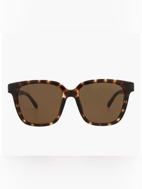 Balenciaga Tortoiseshell Brown Lens Square Sunglasses